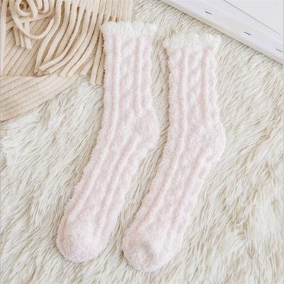 여성용 겨울철 두꺼운 열용 양털 양말