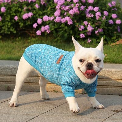 XS-XXL 강아지 의류 겨울 따뜻한 애완 동물 의류 폴리에스테르 짜인 강아지 스웨터