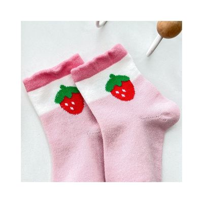 귀여운 만화 인쇄 및 표준 두께의 부드러운 면으로 된 어린이 양말