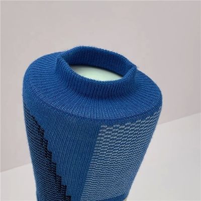 핑크 블루 프린트 패턴 안티 슬리드 스포츠 양말 LZ-20-SQ001-2