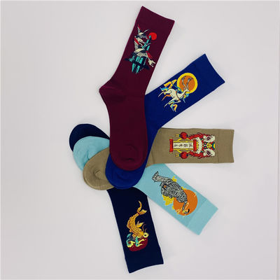 여성용 Custom Cotton Long Slouch Socks를 인쇄합니다. 땀에 저항합니다.