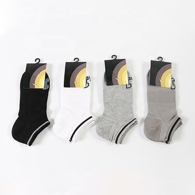 남성용 맞춤식 로고 면공 비즈니스 흰색 회색 낮은 절단 짧은 발목 캐주얼 스포츠 양말