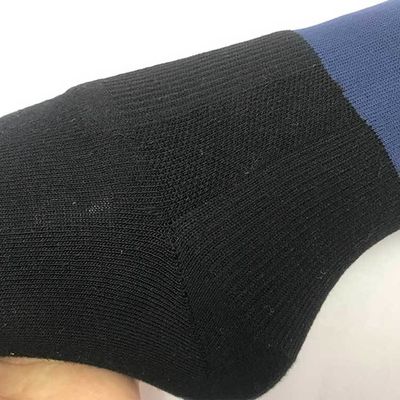 프로 운동 선수 들 의 피부 친화적 인 내구성 있는 검은색 면화 압축 양말