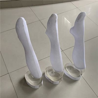 겨울 맞춤형 흰 발목 높은 여성용 무릎 위에 긴 압축 양말