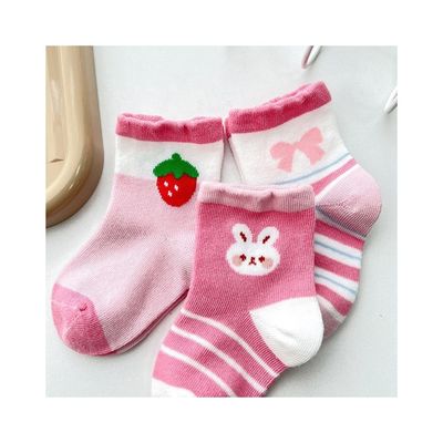 유아용 양말 유아용 양말 안 스리프 스프링 귀여운 프린트 면모 양말