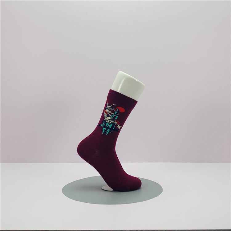 여성용 Custom Cotton Long Slouch Socks를 인쇄합니다. 땀에 저항합니다.