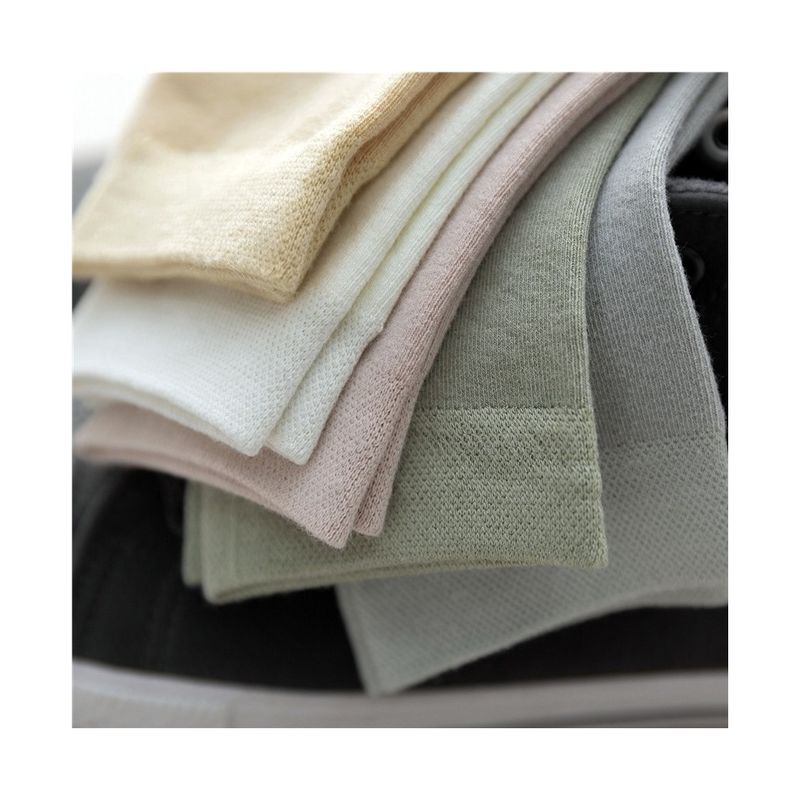 압축 작업 및 표준 두께와 함께 여성 Bambu Cotton Black 스포츠 양말